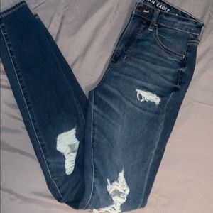 American eagle skinny jeans ripped